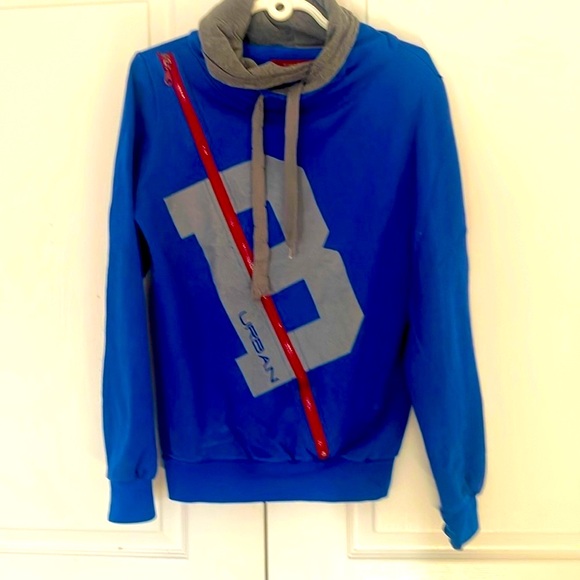 🇬🇷 BERTO CONTI Sweater - Blue & Gray - Picture 6 of 14